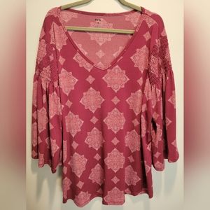 EVRI 3/4 sleeve blouse